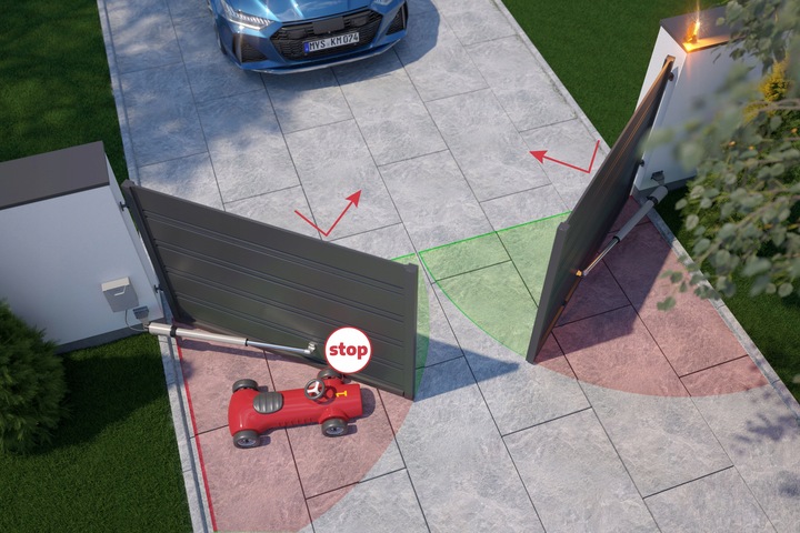 Zestaw do bramy skrzydłowej FORCE SW300LS WYŁĄCZNIKI MAGNETYCZNE 2x3m