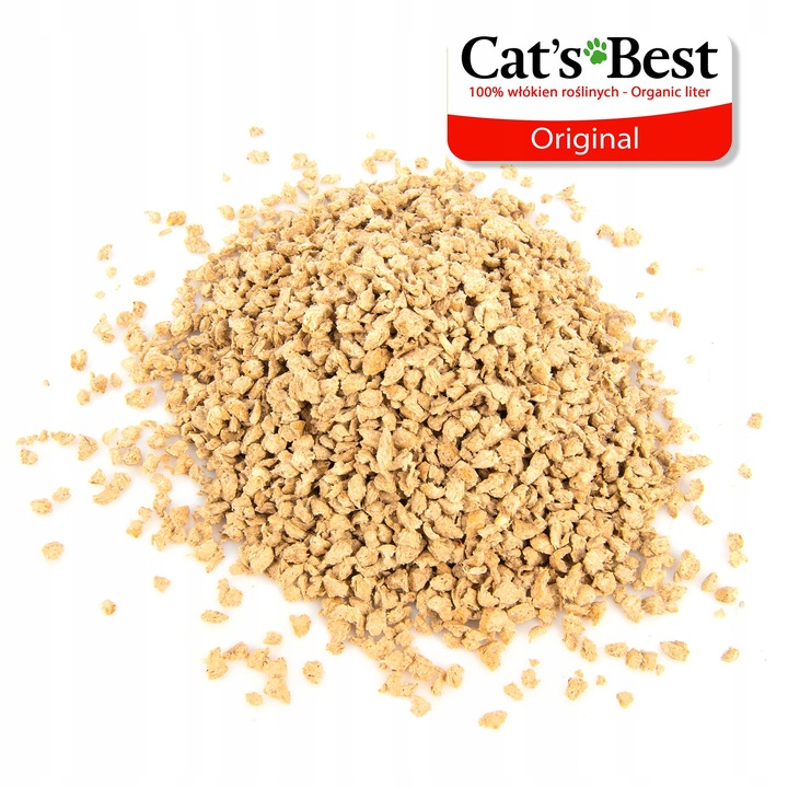 ŻWIREK DREWNIANY DLA KOTA CATS BEST ORIGINAL 10L ZBRYLAJĄCY NATURALNY EKO