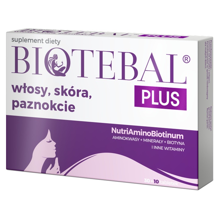 BIOTEBAL PLUS WŁOSY SKÓRA PAZNOKCIE 30 + 10 TABLETEK