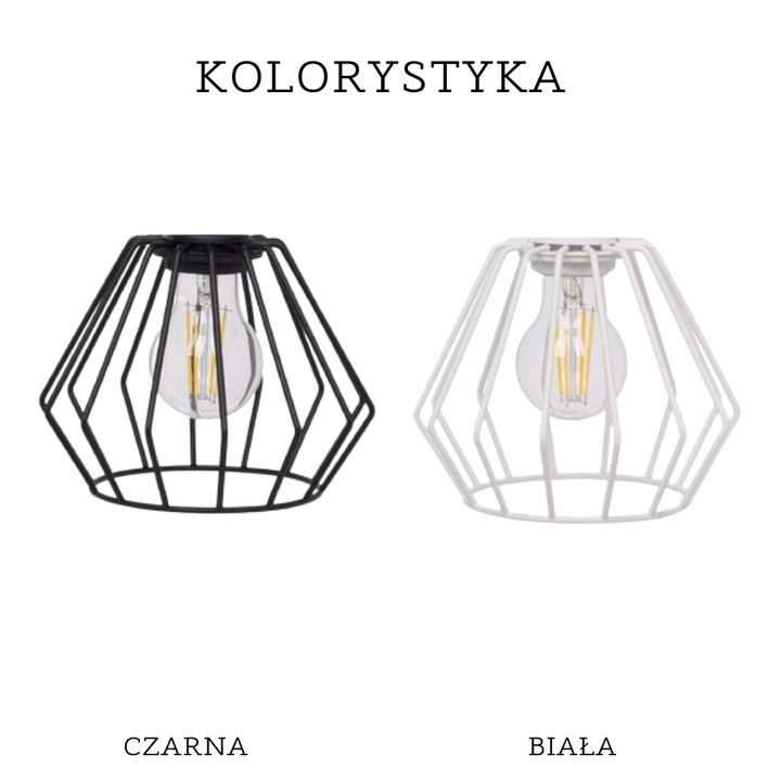 NOWOCZESNA LAMPA SUFITOWA WISZĄCA DIAMENT LOFT