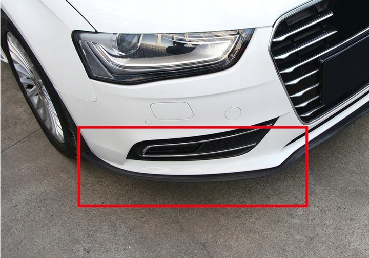 UNIWERSALNA dokładka zderzaka przedniego spoiler GUMOWA 2,5m SPOJLER OSŁONA