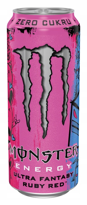 Napój energetyczny Monster Ruby Red o smaku cytrusowym energetyk 12x500ml
