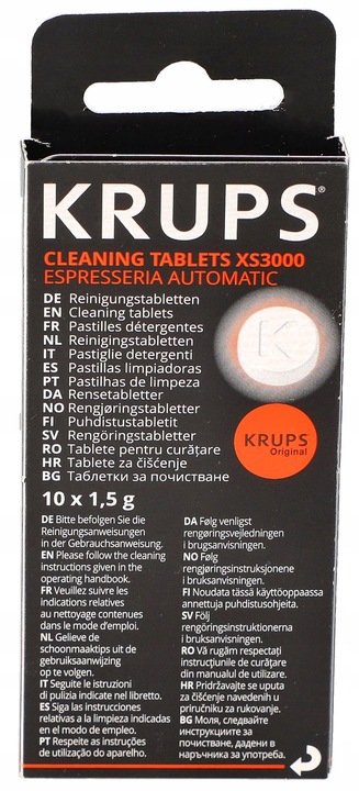 Tabletki czyszczące Krups XS3000 do czyszczenia ekspresu do kawy