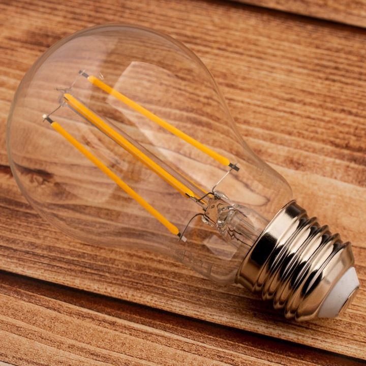 6x Żarówka LED E27 A60 11W = 100W 1521lm 4000K Neutralna FILAMENT