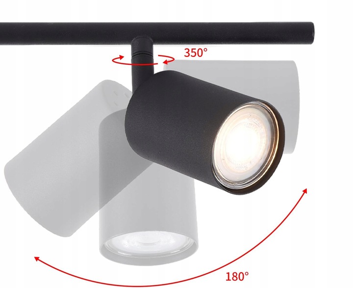 Lampa sufitowa kinkiet spot oprawa halogenowa natynkowa 4x GU10