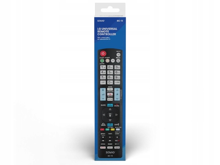 Pilot uniwersalny do telewizora TV LG SAVIO RC-11 3D SMART NETFLIX AMAZON