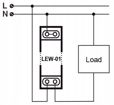 MONITOR ENERGII ELEKTRYCZNEJ WI-FI 1F LEW-01 16A