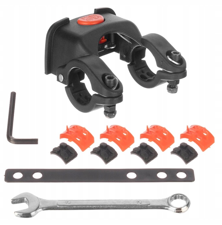 KOSZ NA ROWER WIKLINOWY CLICK KLIK KOSZYK BIAŁY