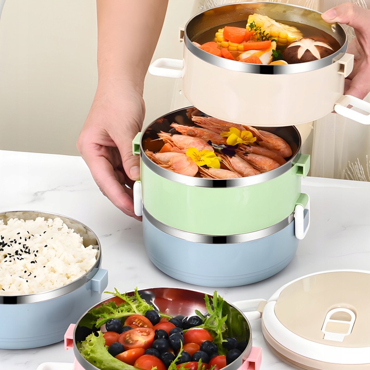 POJEMNIK TERMICZNY NA ŻYWNOŚĆ ZUPĘ OBIADOWY TERMOS STAL NIERDZEWNA 2,8L