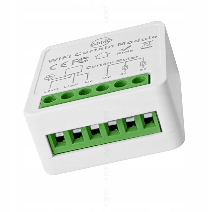 STEROWNIK DO ROLET DOPUSZKOWY PROCENTOWY MINI WYMIARY WIFI TUYA SMART