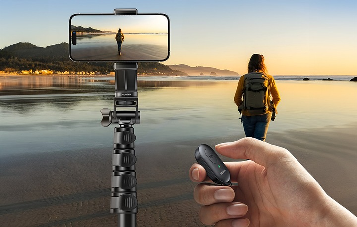 UGREEN REGULOWANY SLEFIE STICK PRZENOŚNY STATYW Z PILOTEM BLUETOOTH 1,8M
