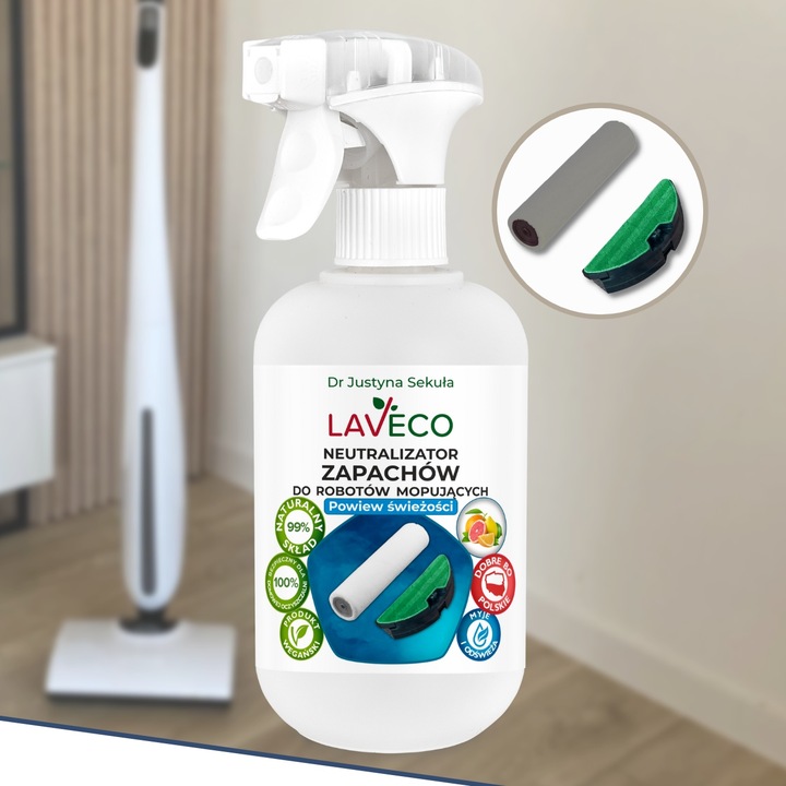 Neutralizator zapachu do robotów myjących mopujący, bionicznych, do wałka