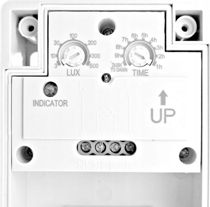 Czujnik Zmierzchu z TIMEREM Zmierzchowy Czujka Zewnętrzna IP44