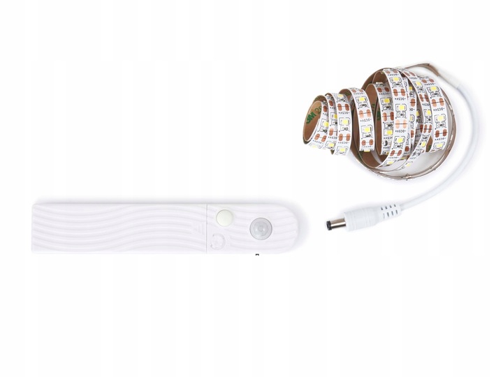 TAŚMA LED MONO 2M Z CZUJNIKIEM RUCHU NA BATERIE