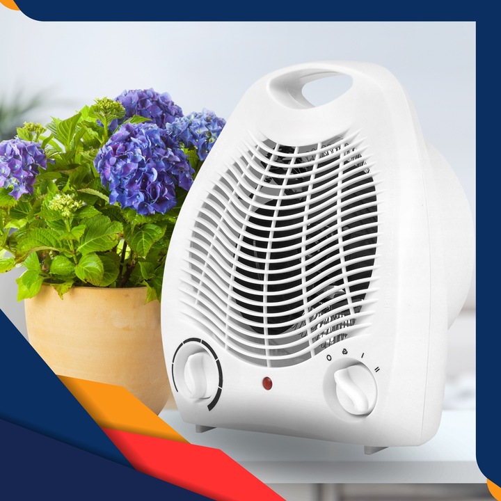 TERMOWENTYLATOR GRZEJNIK ELEKTRYCZNY FARELKA OGRZEWACZ Z TERMOSTATEM