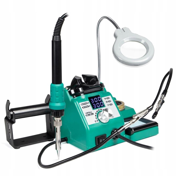 Stacja lutownicza Yihua 926 LED IV 130W 90-480°C+lampa z lupą, trzecia