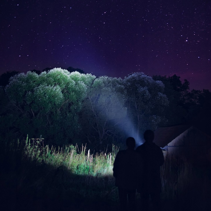 METALOWA Latarka Taktyczna LED Akumulatorowa MOCNA Szperacz Reflektor +Zoom