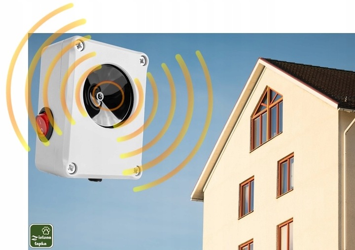 Hermetyczny odstraszacz ultradźwiękowy kun szczurów i myszy, zmienny dźwięk