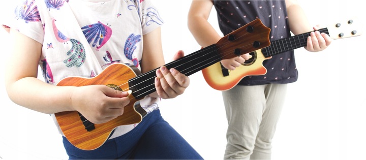 GITARA DLA DZIECI INSTRUMENT MUZYCZNY 4 STRUNY