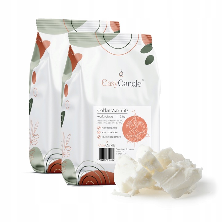 Wosk Sojowy Naturalny Do Świec EasyCandle 2 kg