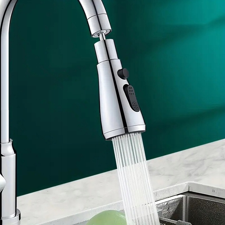 PRZEDŁUŻACZ do KRANU AERATOR PERLATOR ADAPTER KUCHENNEGO KRANU 3 funkcje