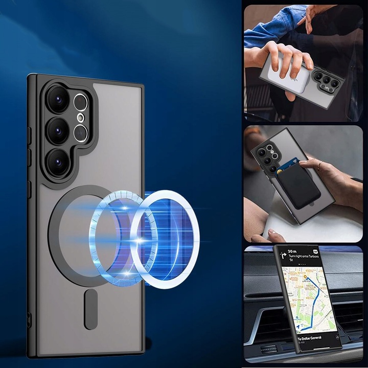 Etui do Samsung Galaxy S25 ULTRA CASE Wzmacniane MATOWE MAGNETYCZNE + SZKŁO