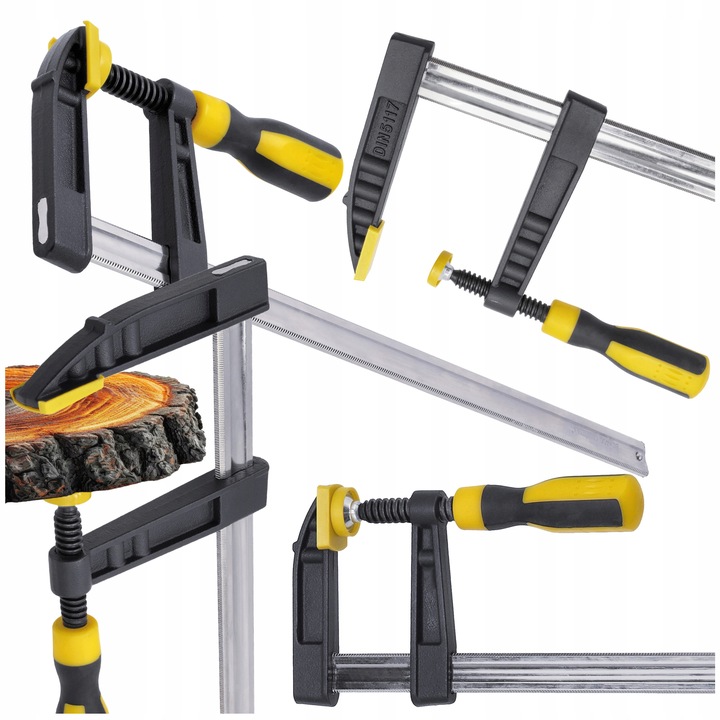 Ścisk Stolarski Do Drewna Zacisk Uchwyt 80x400mm Warsztatowy Śrubowy