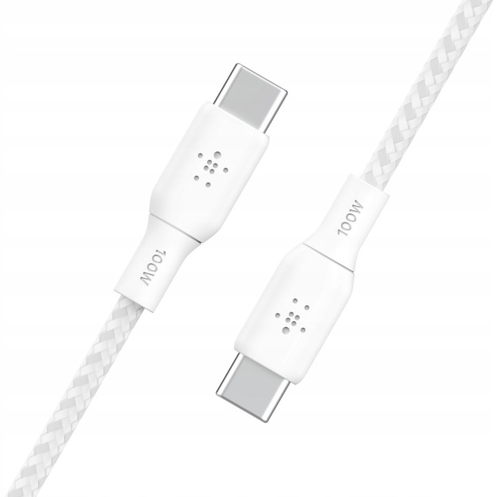 Belkin - Kabel Boost - USB-C do USB-C PD, 5A 100W, z oplotem nylonowym, 2 m