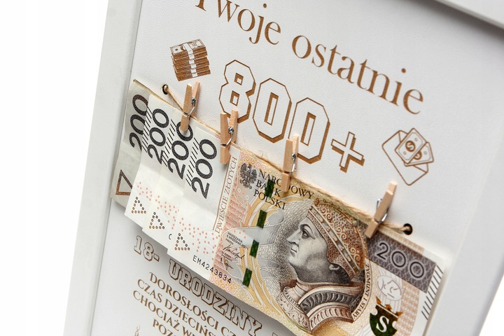 RAMKA prezent 18 URODZINY widzisz TWOJE ostatnie 800+ plus