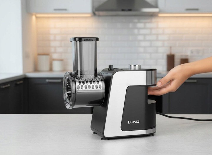 SZATKOWNICA ELEKTYCZNA DO WARZYW 250W 5 OSTRZY ZE STALI NIERDZEWNEJ