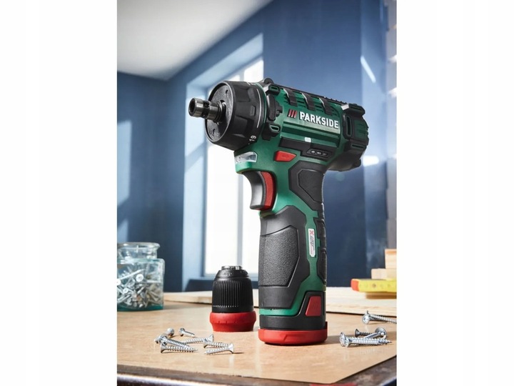 PARKSIDE Wiertarko wkrętarka akumulatorowa PBSA 12 akumulator i