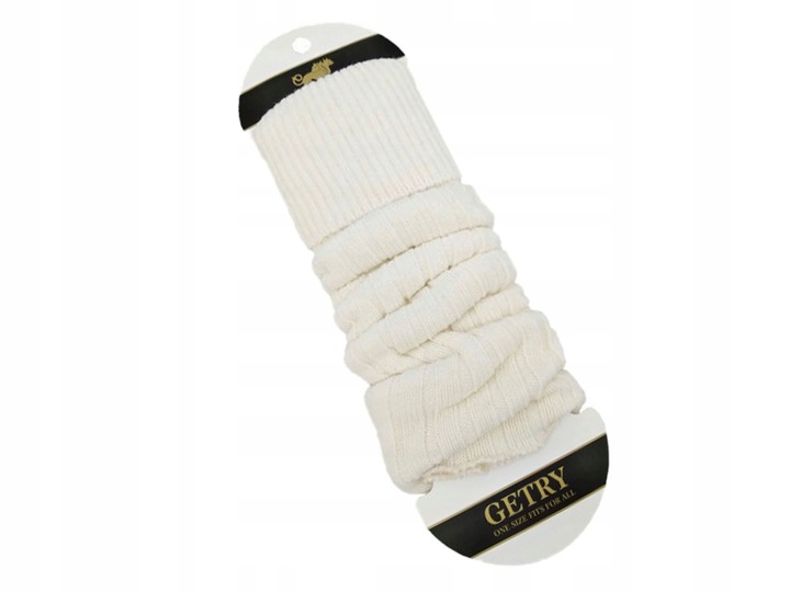 Getry polskie wełniane ocieplacze CERBER ecru