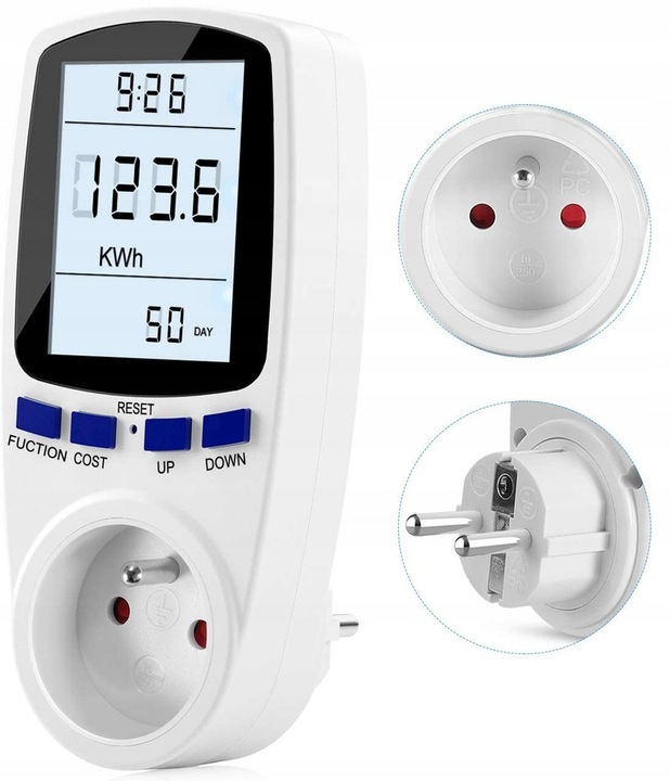 PRECYZYJNY LICZNIK WATOMIERZ POBORU PRĄDU ENERGII MIERNIK ELEKTRONICZNY