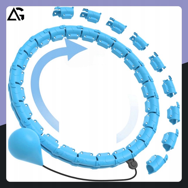 HULA HOP Z OBCIĄŻENIEM ODCHUDZAJĄCE Z OBCIĄŻNIKIEM SMART HULAHOP PLUS