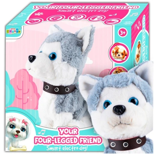 PIESEK Pies Interaktywny SZCZEKA SIADA WĘSZY REAGUJE NA DŹWIĘK