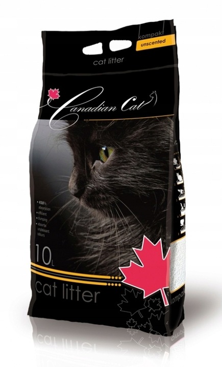 Canadian Cat UNSCENTED Żwirek bentonitowy bezzapachowy 10 L Litrów dla