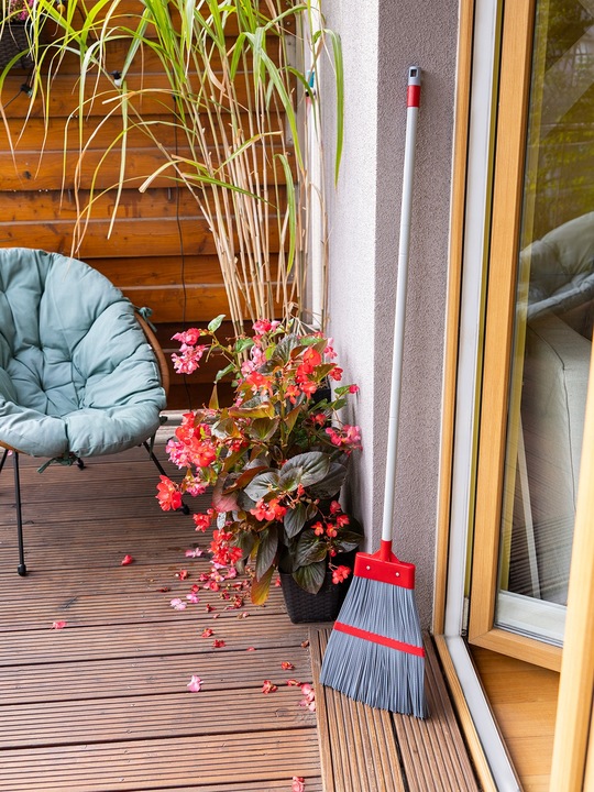 MIOTŁA OGRODOWA ZMIATACZ DO OGRODU PCV DŁUGA BARDZO WYTRZYMAŁA