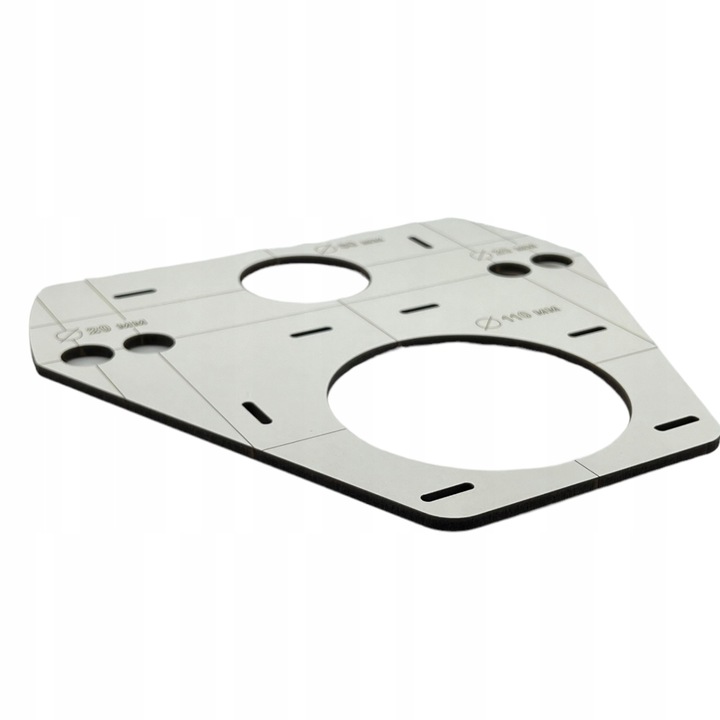 SZABLON WZORNIK OTWORÓW STELAŻ WC GEBERIT TECE GROHE KOŁO CERSANIT