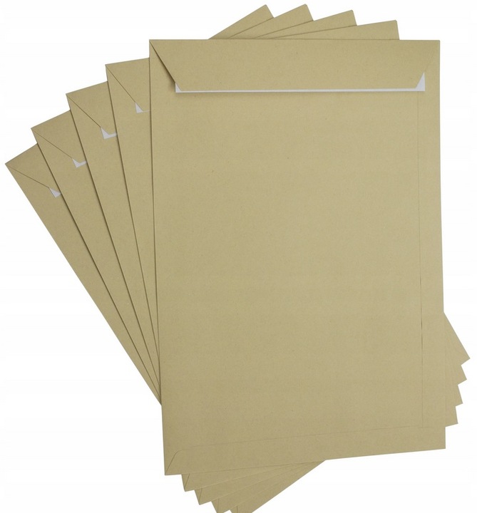 KOPERTA KOPERTY samoklejące samoprzylepne C4 do formatu A4 brązowe 50szt.