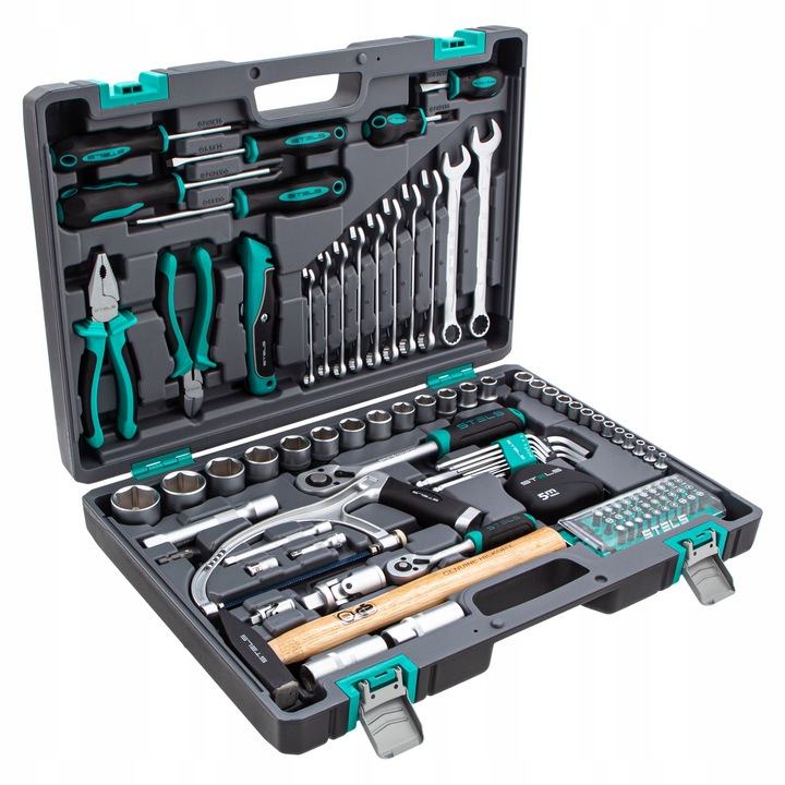 Zestaw narzędzi kluczy walizka narzędziowa 98 elem