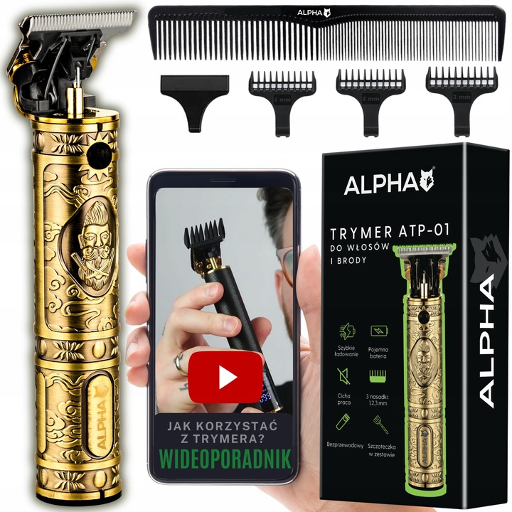 Maszynka do Strzyżenia i Golenia Włosów i Głowy - Trymer do Brody