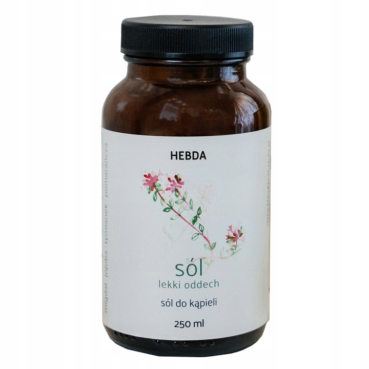 Sól himalajska Do Kąpieli Lekki Oddech Hebda olejki eteryczne naturalna