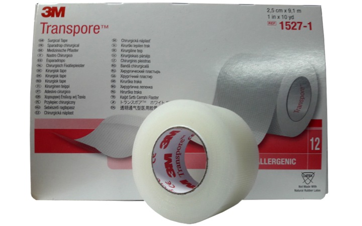 TRANSPORE 3M PRZYLEPIEC FOLIOWY 2,5cm x9,1m 12SZT