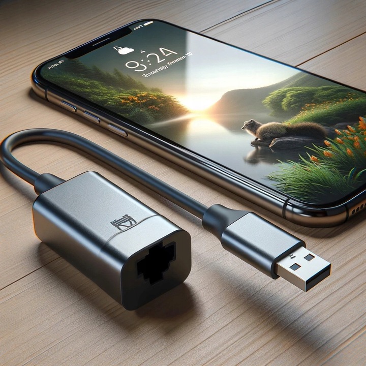 PRZEJŚCIÓWKA USB-C ETHERNET ADAPTER KARTA SIECIOWA LAN HUB USB GIGABIT RJ45