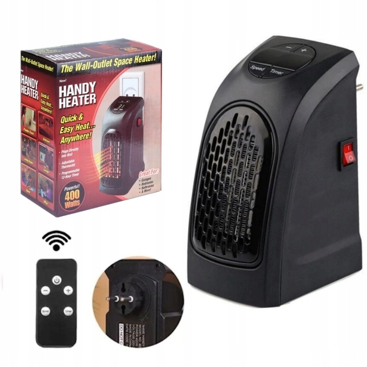 MOCNY MINI GRZEJNIK ELEKTRYCZNY FARELKA DO KONTAKTU HEATER 400W