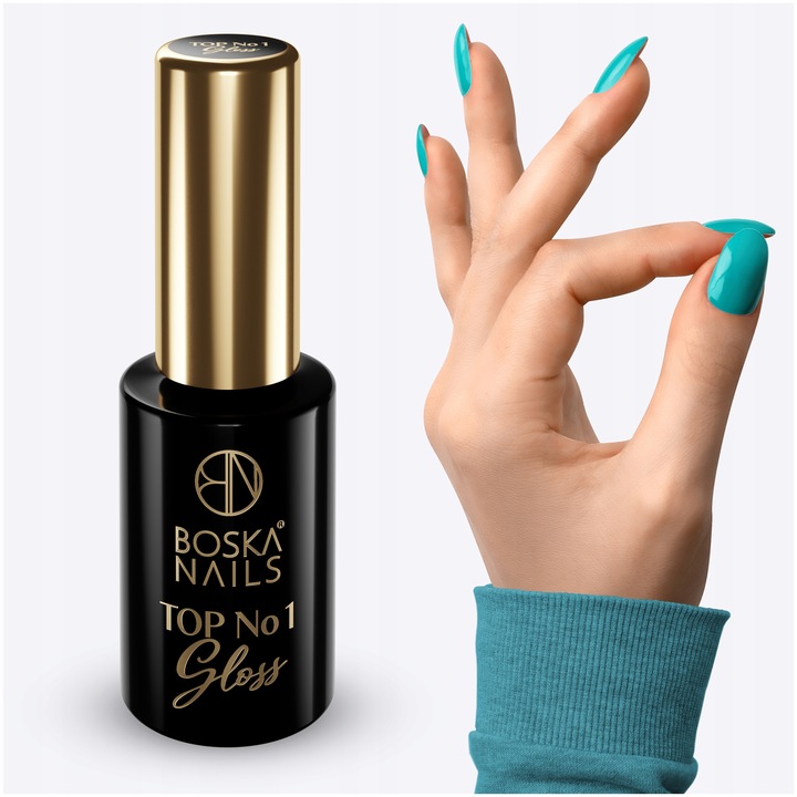 TopDo Paznokci hybrydowy Manicure Boska Nails Top Gloss 10ml No.01