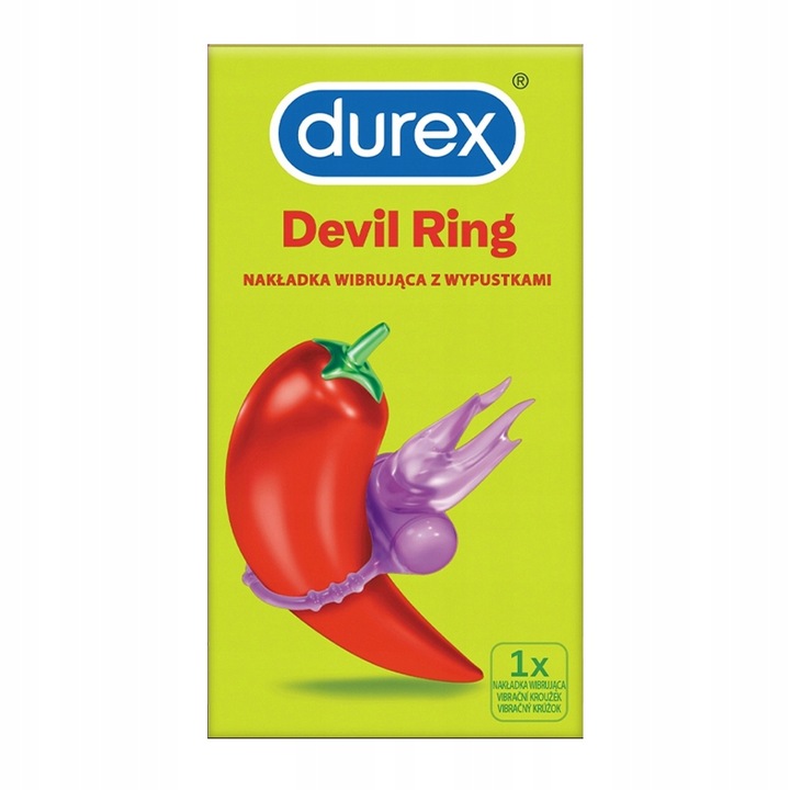 Durex NAKŁADKA WIBRACYJNA NA PENISA Little Devil RING masażer łechtaczki