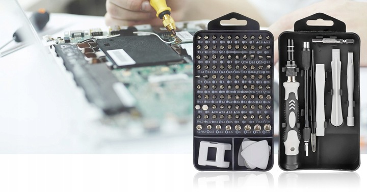 ZESTAW NARZĘDZI SERWISOWYCH DO NAPRAWY KOMPUTERÓW