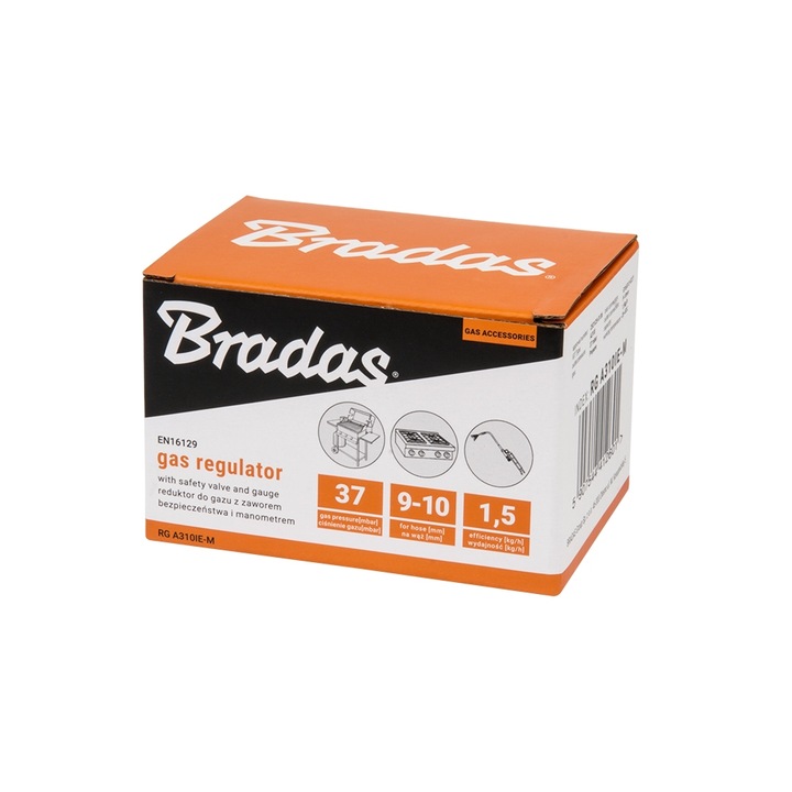 REDUKTOR GAZOWY BUTLI 11 KG Z MANOMETREM I ZAWÓR BEZPIECZEŃSTWA