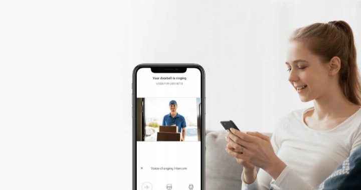 Wideodomofon WiFi EZVIZ HP5 Brama Furtka 2-żyły Aplikacja mobilna